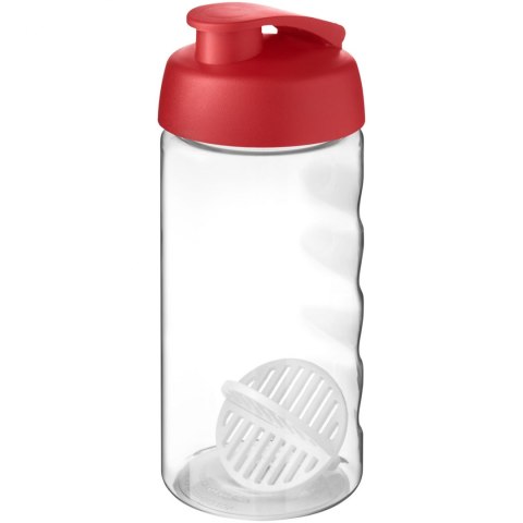 Shaker H2O Active Bop o pojemności 500ml czerwony, przezroczysty