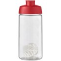 Shaker H2O Active Bop o pojemności 500ml czerwony, przezroczysty