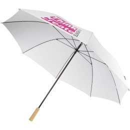 Wiatroodporny parasol golfowy 76 cm z PET z recyklingu Romee biały
