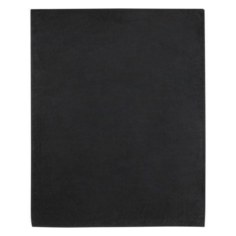 Koralowy koc polarowy z plastiku z recyklingu Lily czarny