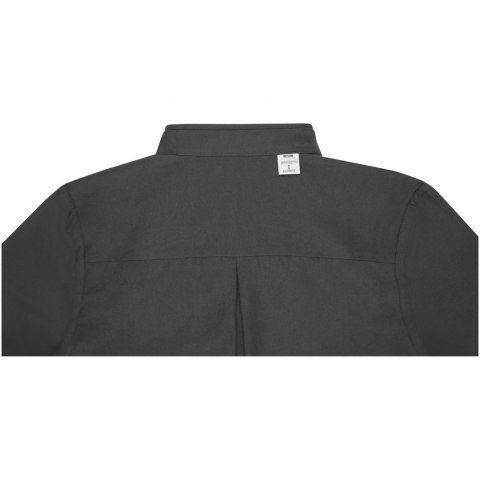 Pollux koszula męska z długim rękawem szary sztormowy