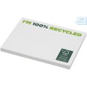 Karteczki samoprzylepne z recyklingu o wymiarach 100 x 75 mm Sticky-Mate® biały