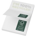 Karteczki samoprzylepne z recyklingu o wymiarach 50 x 75 mm Sticky-Mate® biały
