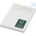Karteczki samoprzylepne z recyklingu o wymiarach 50 x 75 mm Sticky-Mate® biały