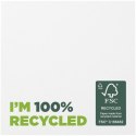 Karteczki samoprzylepne z recyklingu o wymiarach 75 x 75 mm Sticky-Mate® biały