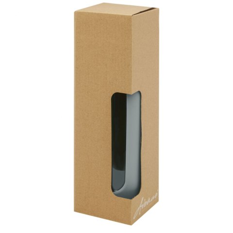 Tidan Butelka z borokrzemianowego szkła o pojemności 600 ml z silikonowym uchwytem szary