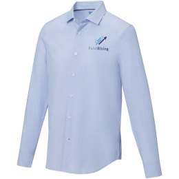 Cuprite męska organiczna koszulka z długim rękawem z certyfikatem GOTS jasnoniebieski