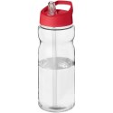 Bidon H2O Active® Base Tritan™ o pojemności 650 ml z dzióbkiem przezroczysty bezbarwny, czerwony