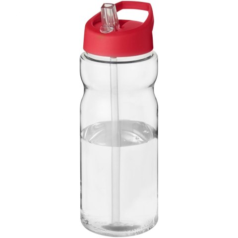 Bidon H2O Active® Base Tritan™ o pojemności 650 ml z dzióbkiem przezroczysty bezbarwny, czerwony