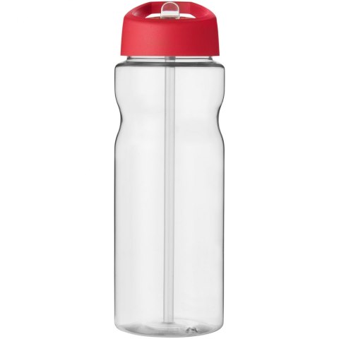 Bidon H2O Active® Base Tritan™ o pojemności 650 ml z dzióbkiem przezroczysty bezbarwny, czerwony