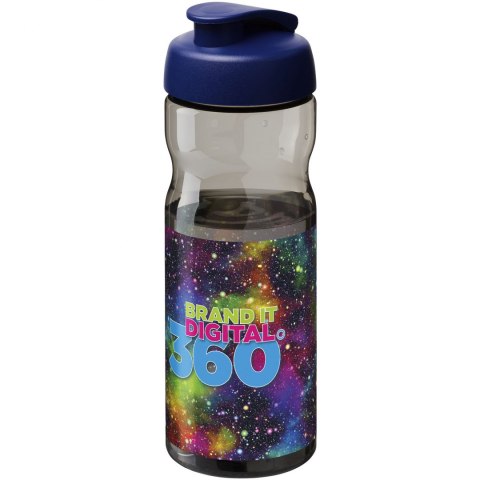 Bidon H2O Active® Base Tritan™ o pojemności 650 ml z klapką ciemnografitowy, niebieski