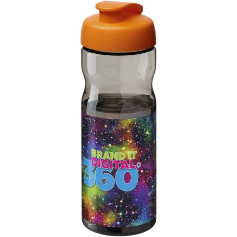 Bidon H2O Active® Base Tritan™ o pojemności 650 ml z klapką ciemnografitowy, pomarańczowy