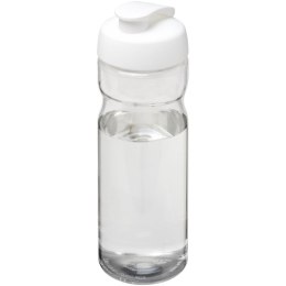 Bidon H2O Active® Base Tritan™ o pojemności 650 ml z klapką przezroczysty bezbarwny, biały