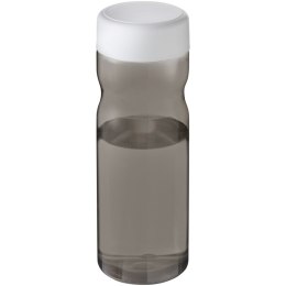 Bidon H2O Active® Base Tritan™ o pojemności 650 ml z zakrętką ciemnografitowy, biały