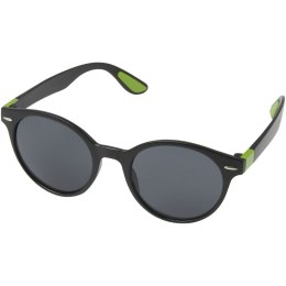 Okrągłe, modne okulary przeciwsłoneczne Steven zielony limonkowowy