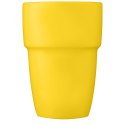 4-częściowy zestaw upominkowy Staki z kubkami z możliwością układania jeden na drugim o pojemności 280 ml żółty