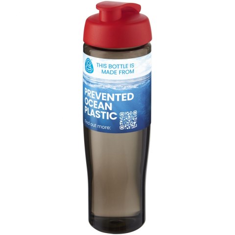 H2O Active® Eco Tempo 700 ml bidon z klapką czerwony, ciemnografitowy