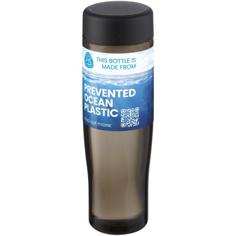 H2O Active® Eco Tempo 700 ml bidon z zakrętką czarny, ciemnografitowy