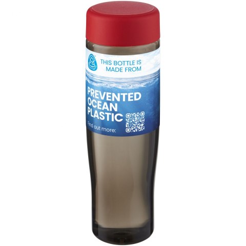 H2O Active® Eco Tempo 700 ml bidon z zakrętką czerwony, ciemnografitowy