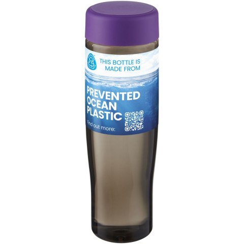 H2O Active® Eco Tempo 700 ml bidon z zakrętką fioletowy, ciemnografitowy