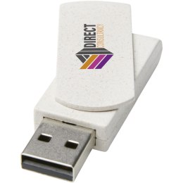 Pamięć USB Rotate o pojemności 8GB ze słomy pszenicznej beżowy