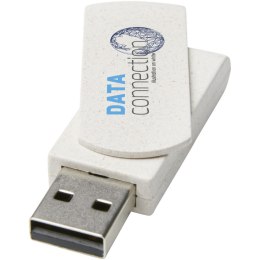 Pamięć USB Rotate wykonana ze słomy pszenicznej o pojemności 4GB beżowy