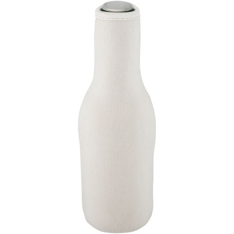 Uchwyt na butelkę z neoprenu z recyklingu Fris biały