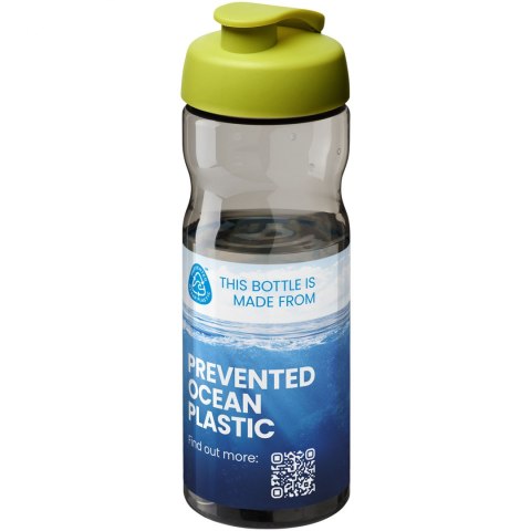 H2O Active® Eco Base 650 ml bidon sportowy z odchylaną pokrywką limonka, ciemnografitowy