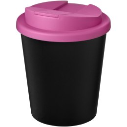 Kubek Americano® Espresso Eco z recyklingu o pojemności 250 ml z pokrywą odporną na zalanie czarny, magenta