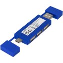 Mulan podwójny koncentrator USB 2.0 błękit królewski