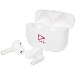 Essos 2.0 automatycznie parujące się bezprzewodowe słuchawki douszne z technologią True Wireless i futerałem biały