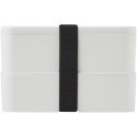 MIYO dwupoziomowe pudełko na lunch biały, biały, czarny