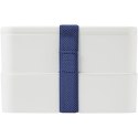 MIYO dwupoziomowe pudełko na lunch biały, biały, niebieski