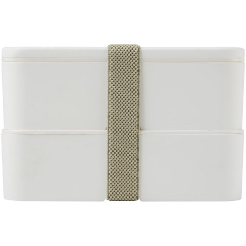 MIYO dwupoziomowe pudełko na lunch biały, biały, szary kamienny