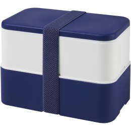 MIYO dwupoziomowe pudełko na lunch niebieski, biały, niebieski