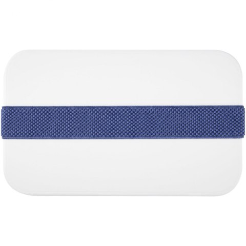 MIYO jednopoziomowe pudełko na lunch biały, niebieski