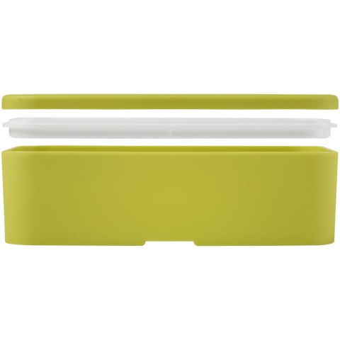 MIYO jednopoziomowe pudełko na lunch limonka, biały