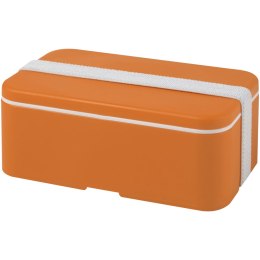 MIYO jednopoziomowe pudełko na lunch pomarańczowy, biały