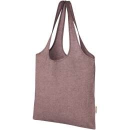 Pheebs modna torba na zakupy o pojemności 7 l z bawełny z recyklingu o gramaturze 150 g/m² kasztanowy melanż