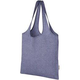 Pheebs modna torba na zakupy o pojemności 7 l z bawełny z recyklingu o gramaturze 150 g/m² niebieski melanż