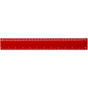 Refari linijka z tworzywa sztucznego pochodzącego z recyklingu o długości 30 cm czerwony