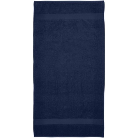 Amelia bawełniany ręcznik kąpielowy o gramaturze 450 g/m² i wymiarach 70 x 140 cm granatowy