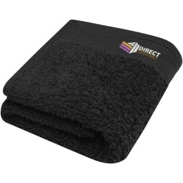 Chloe bawełniany ręcznik kąpielowy o gramaturze 550 g/m² i wymiarach 30 x 50 cm czarny