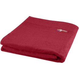 Evelyn bawełniany ręcznik kąpielowy o gramaturze 450 g/m² i wymiarach 100 x 180 cm czerwony