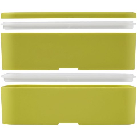 MIYO dwupoziomowe pudełko na lunch limonka, limonka, biały