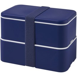 MIYO dwupoziomowe pudełko na lunch niebieski, niebieski, niebieski