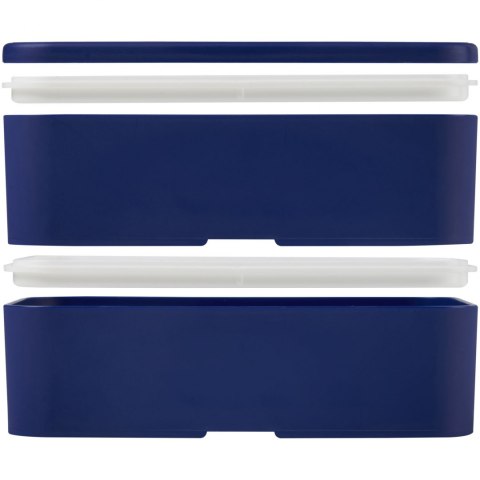 MIYO dwupoziomowe pudełko na lunch niebieski, niebieski, niebieski