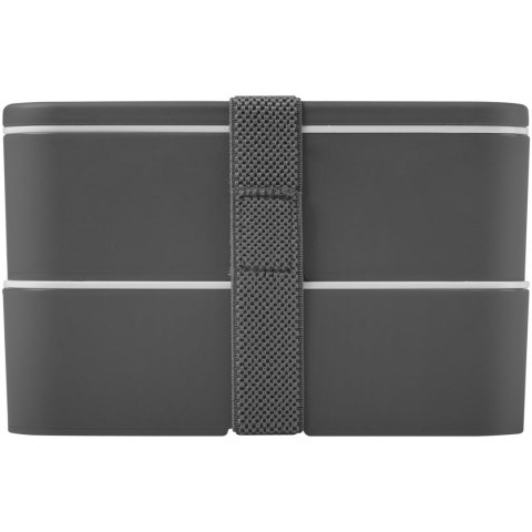 MIYO dwupoziomowe pudełko na lunch szary, szary, szary