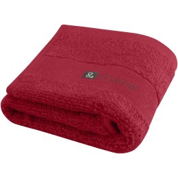 Sophia bawełniany ręcznik kąpielowy o gramaturze 450 g/m² i wymiarach 30 x 50 cm czerwony