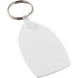 Tait łańcuch do kluczy z recyklingu w kształcie prostokąta biały